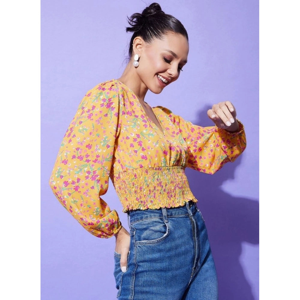 Floral Long Sleeves Top