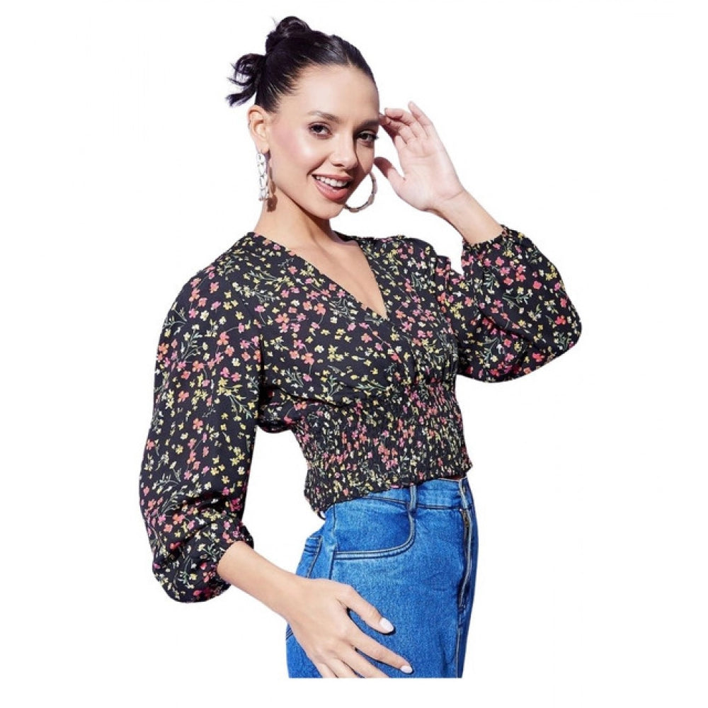 Elegant Fall Floral Top