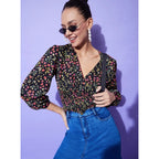 Elegant Fall Floral Top