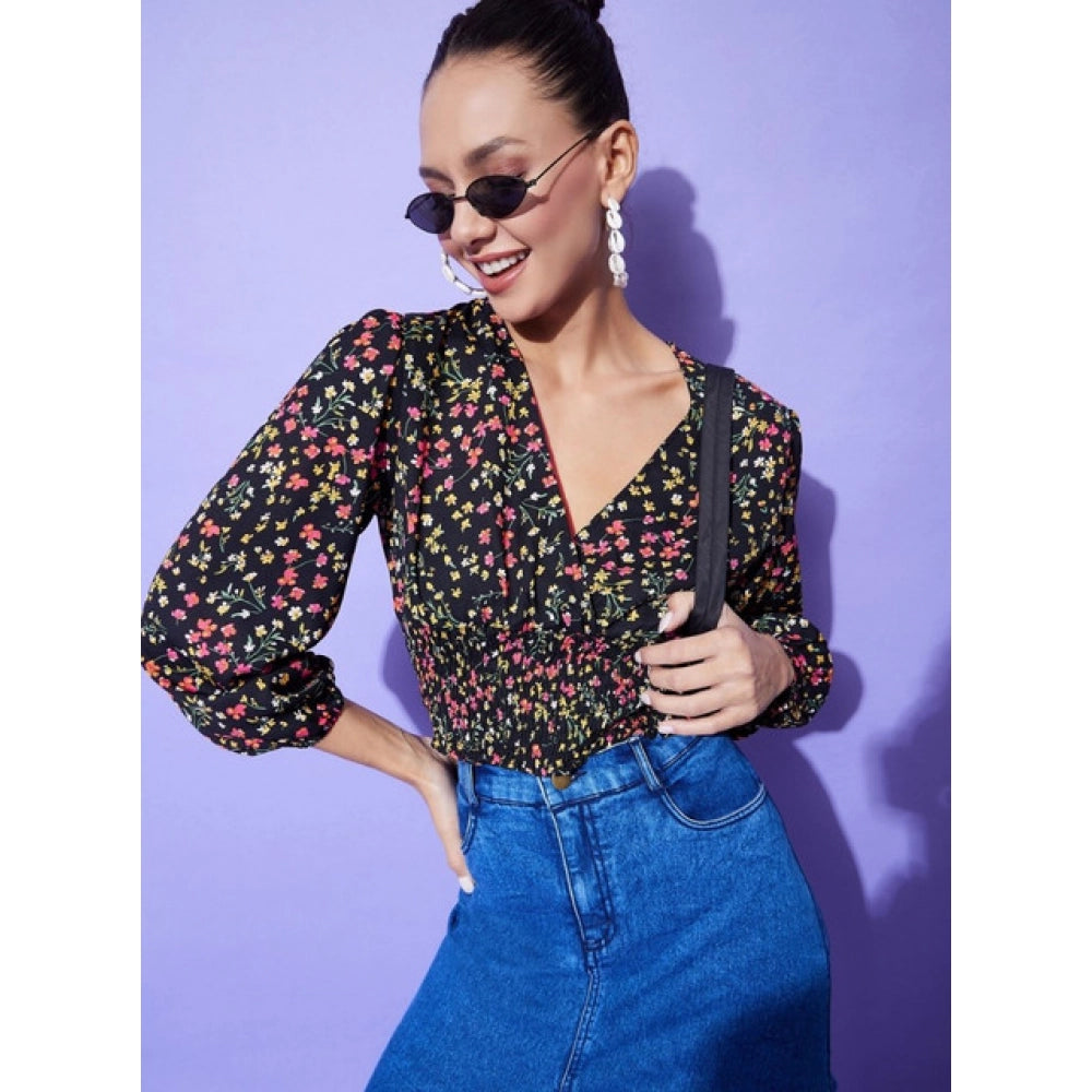 Elegant Fall Floral Top
