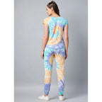 Cotton Tie And Dye Short Sleeve Tracksuit