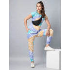 Cotton Tie And Dye Short Sleeve Tracksuit