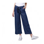 Denim Solid Elasticated Trousers