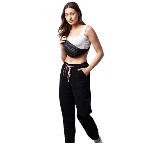 Cotton Twill Solid Elasticated Trousers