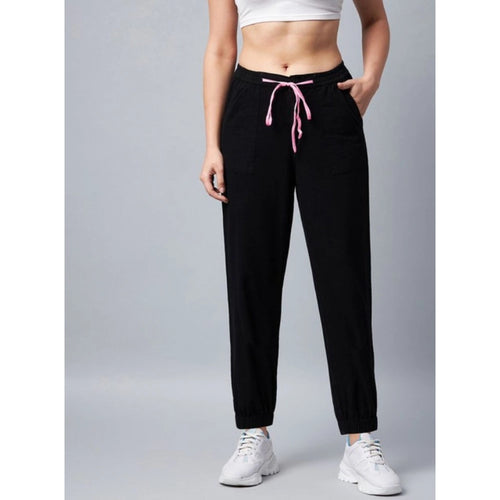 Cotton Twill Solid Elasticated Trousers