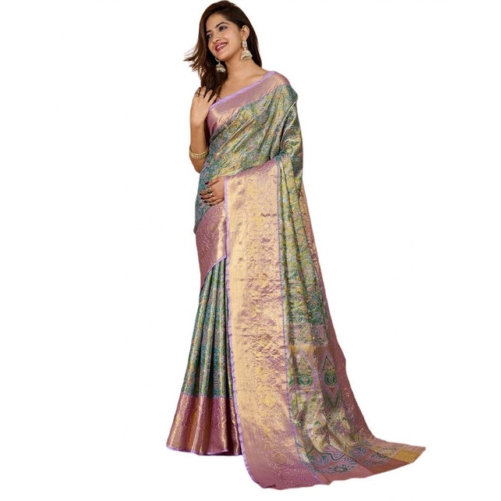 Women Jacquard Saree (Multicolor)
