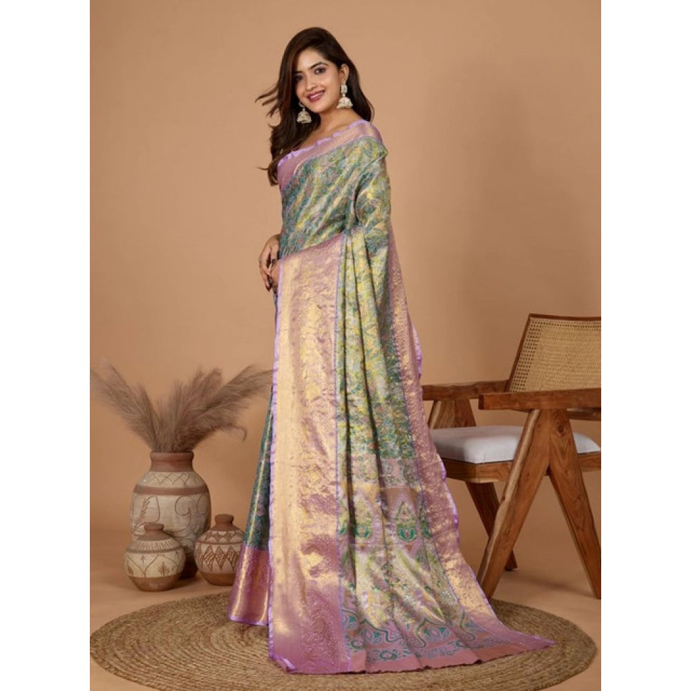 Women Jacquard Saree (Multicolor)