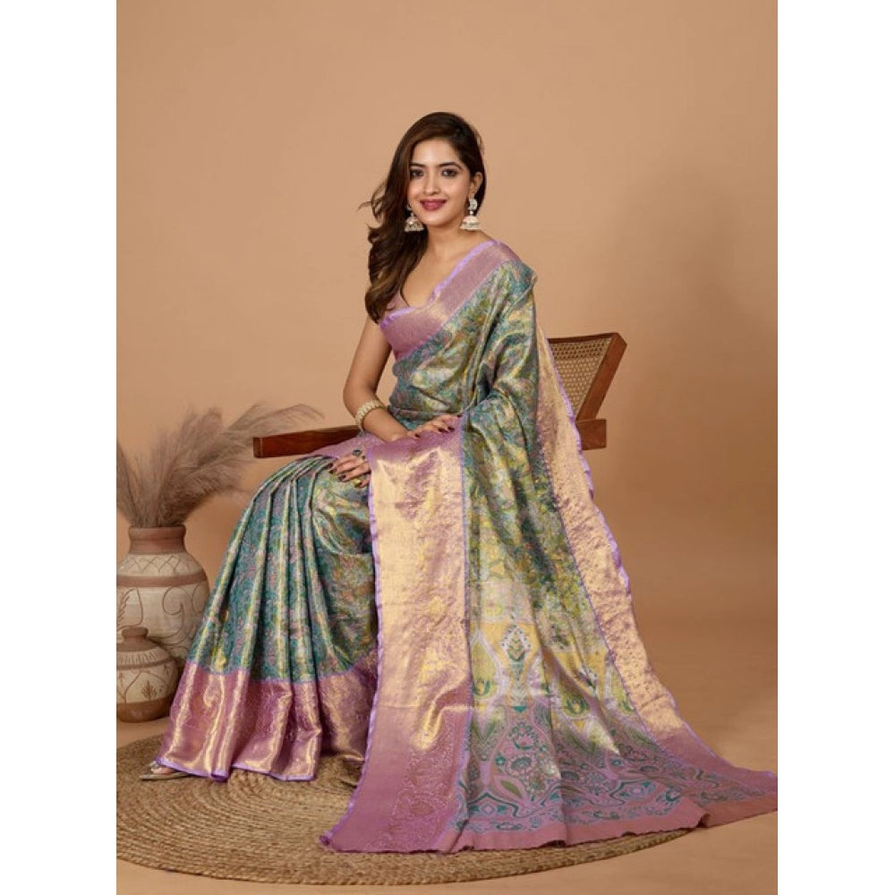 Women Jacquard Saree (Multicolor)
