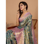 Women Jacquard Saree (Multicolor)