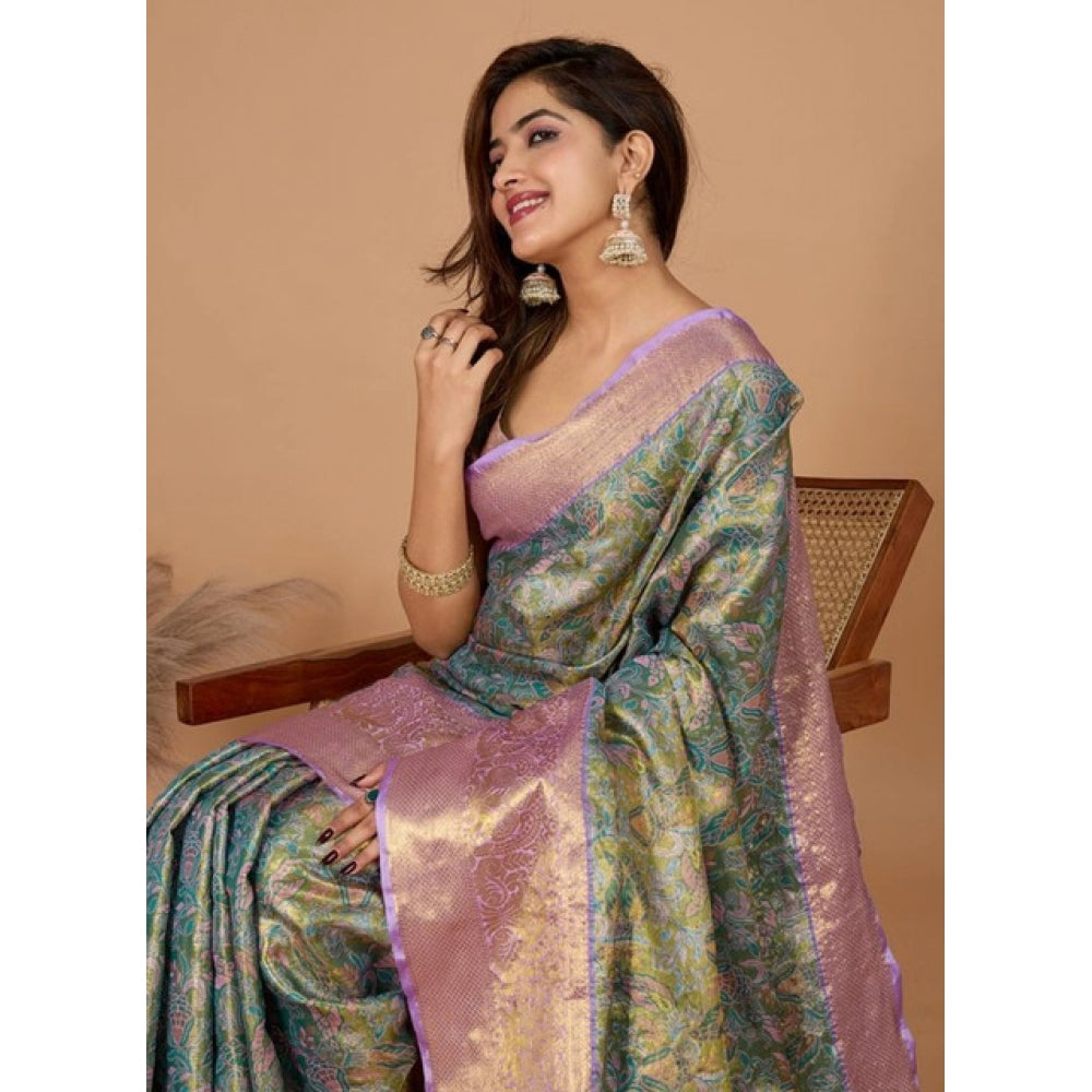 Women Jacquard Saree (Multicolor)