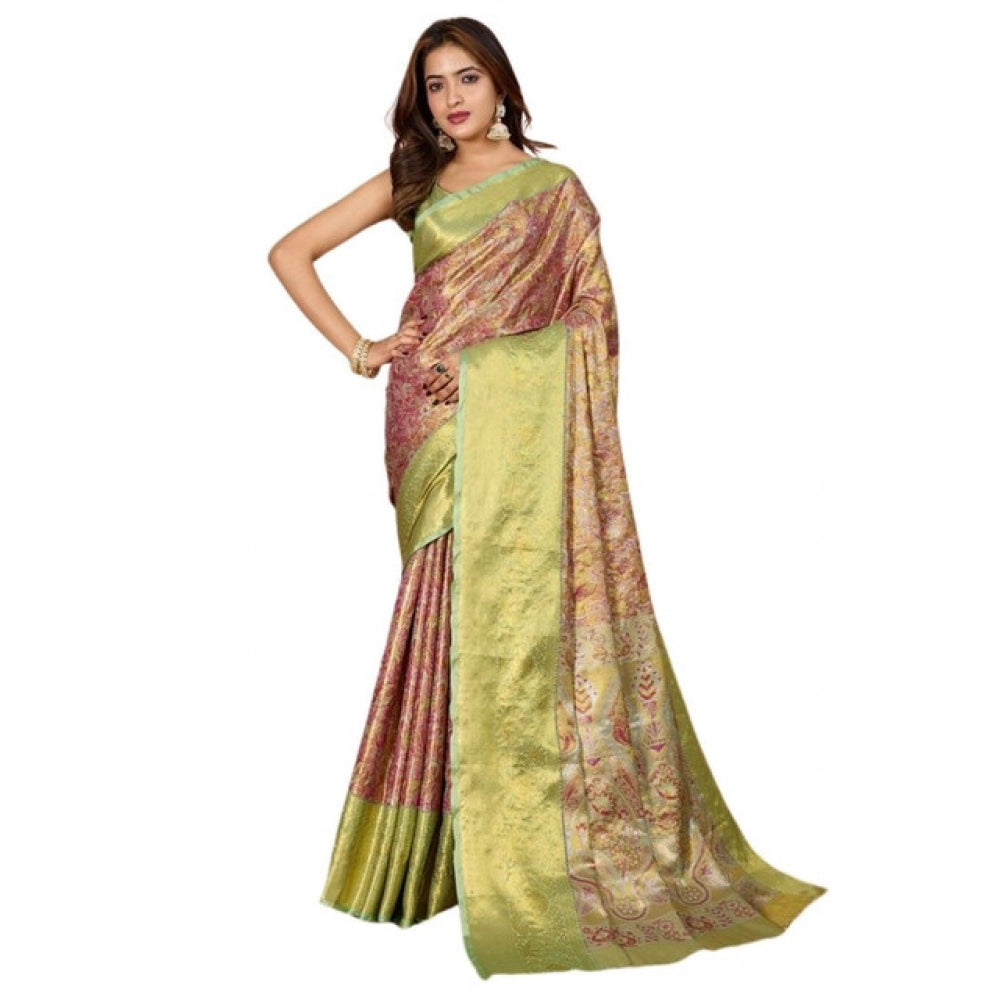 Green Jacquard Saree
