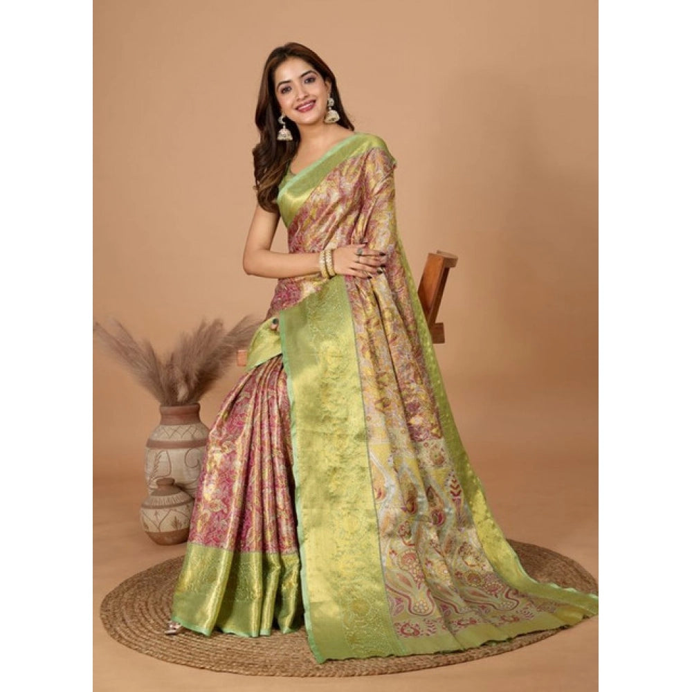 Green Jacquard Saree