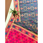 Navy Patola Silk Meena And Zari Woven Saree