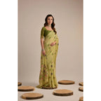 Cotton Floral & Woven Buttas Saree