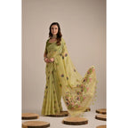Cotton Floral & Woven Buttas Saree