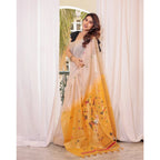 Floral Blended Cotton Saree