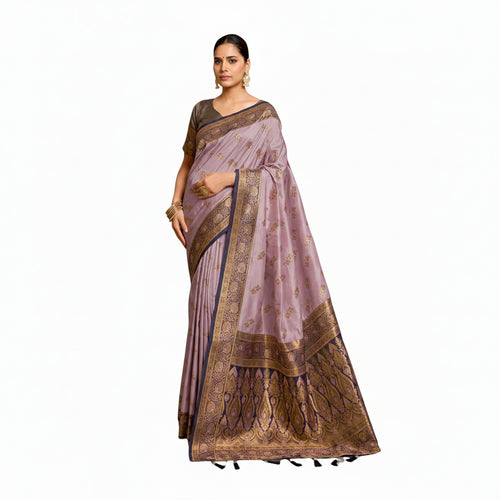 Lilac One-minute saree