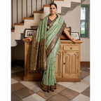 Easy to drape Silk Booti Saree