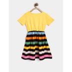 Striped Cotton Short Sleeve Dress