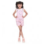 Printed Cotton Sleeveless Dungaree