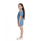 Rayon Solid Sleeveless Jumpsuit (Blue)