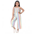 Striped Sleeveless Jumpsuit