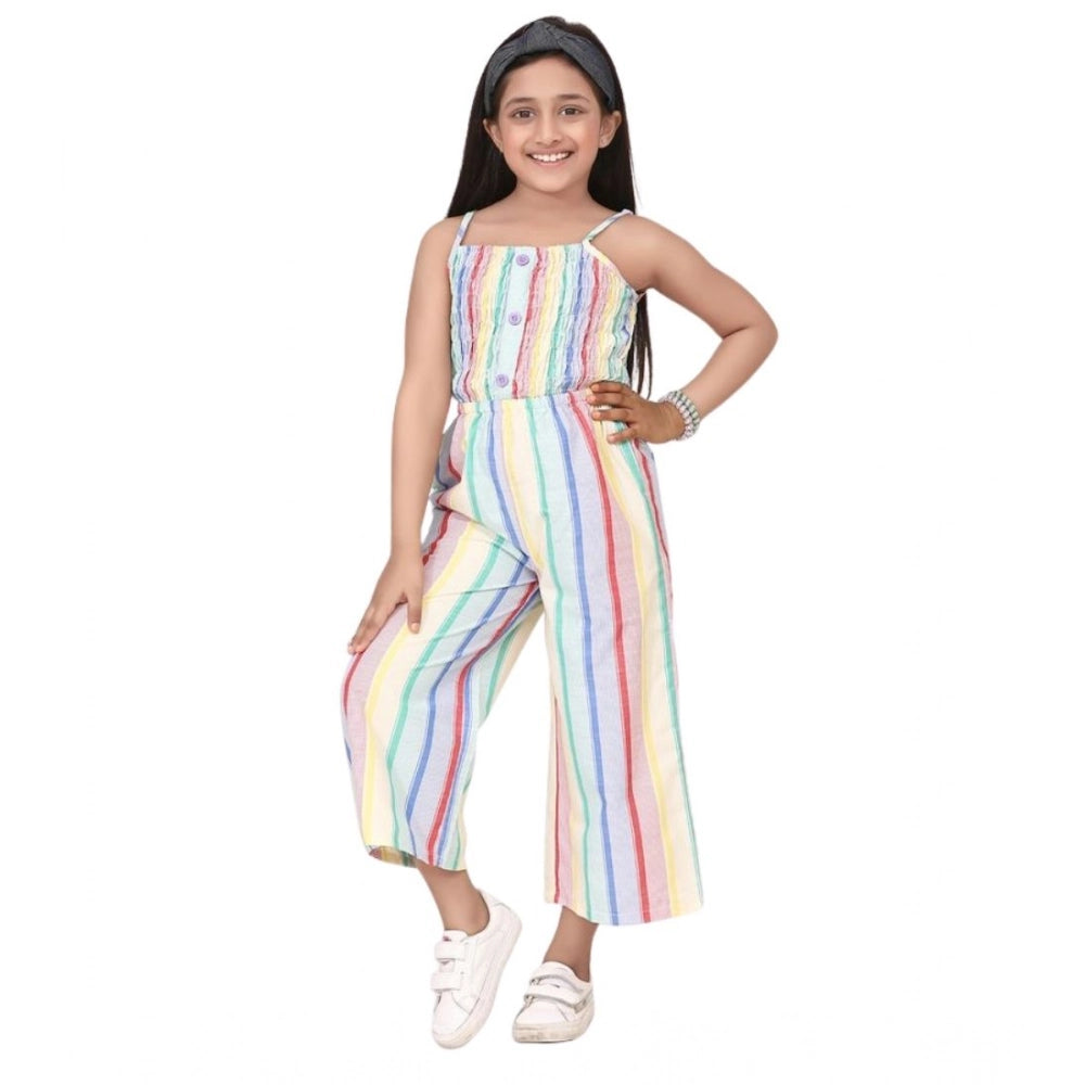 Striped Sleeveless Jumpsuit