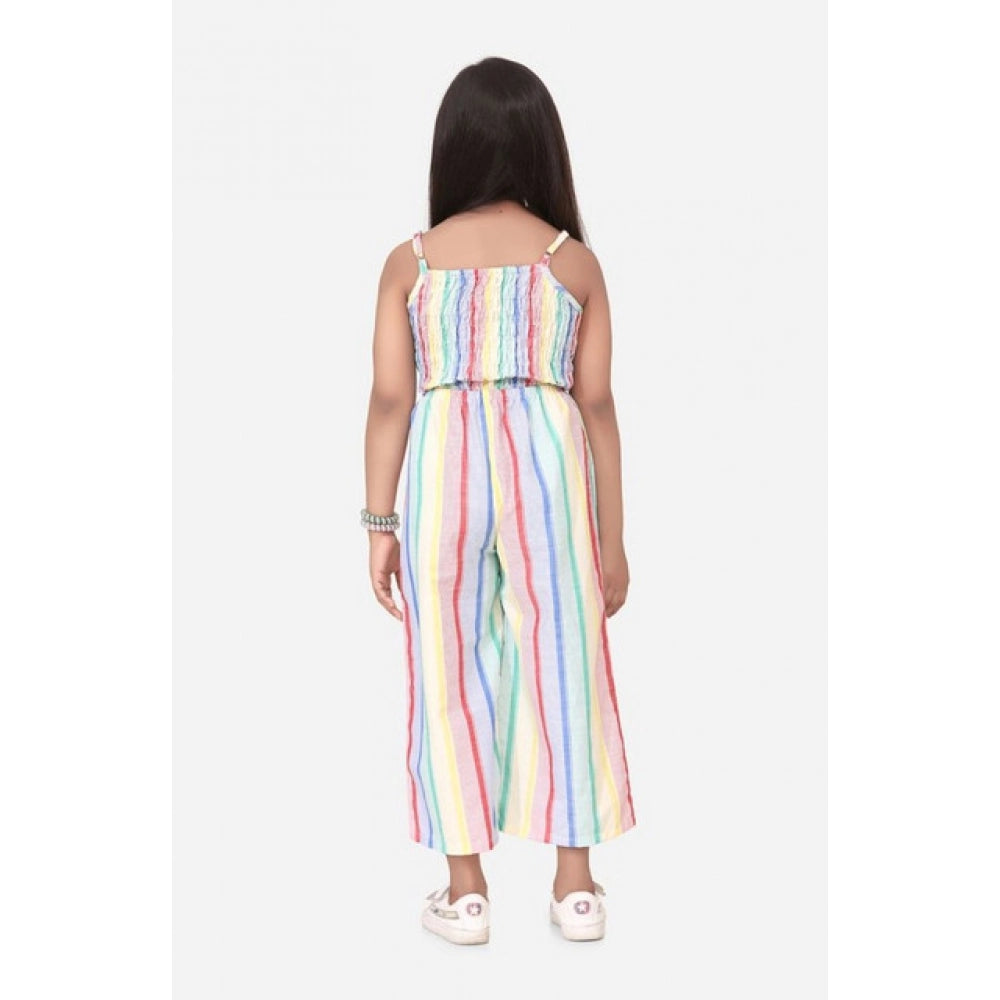 Striped Sleeveless Jumpsuit