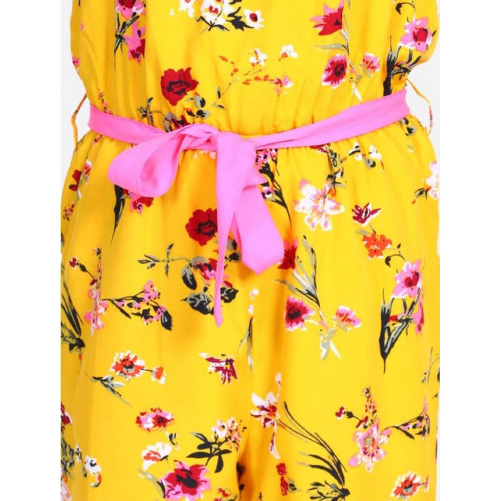 Floral Spaghetti Strap Jumpsuit