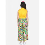 Rayon Flamingo Print Sleeveless Jumpsuit