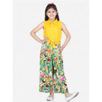 Rayon Flamingo Print Sleeveless Jumpsuit