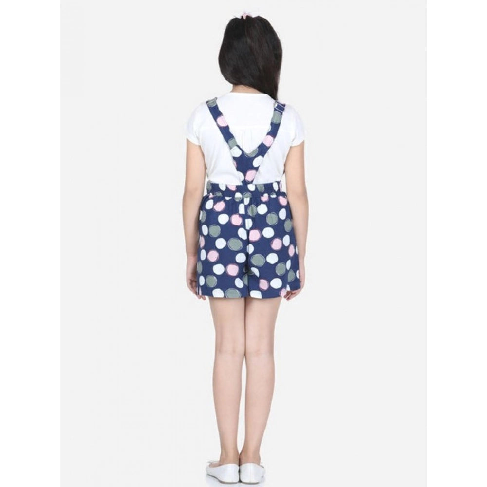 Blue & Pink Polka Dot Jumpsuit