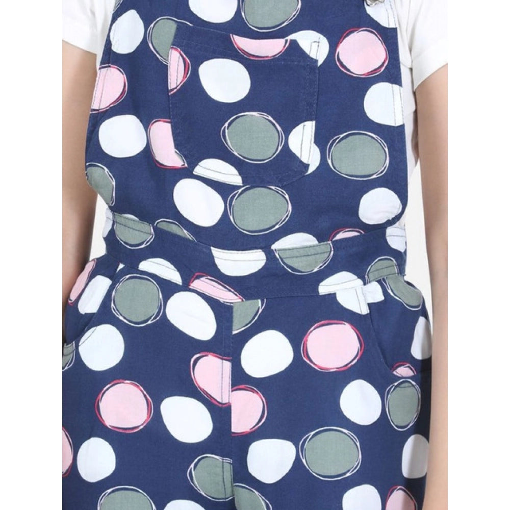 Blue & Pink Polka Dot Jumpsuit