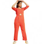 Coral Floral Jumpsuit