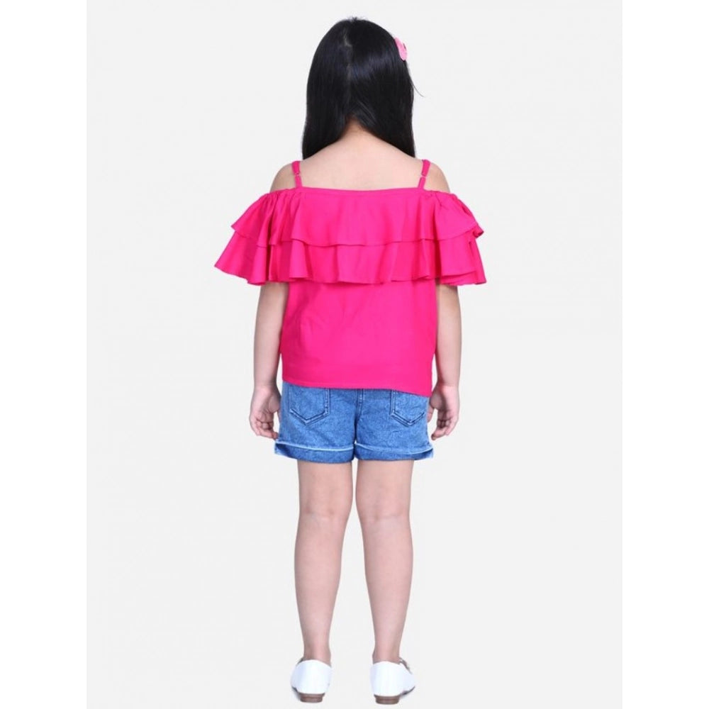 Cold Shoulder Top with Shorts