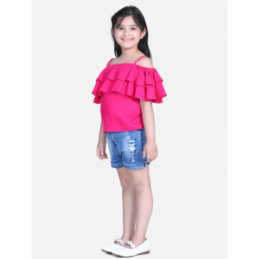 Cold Shoulder Top with Shorts