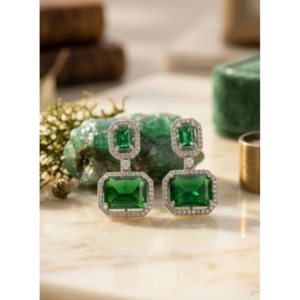 Classic Green Drop Earrings