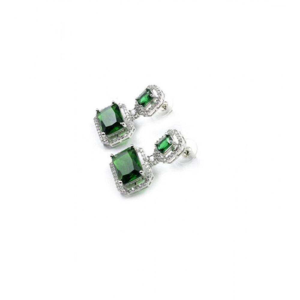 Classic Green Drop Earrings