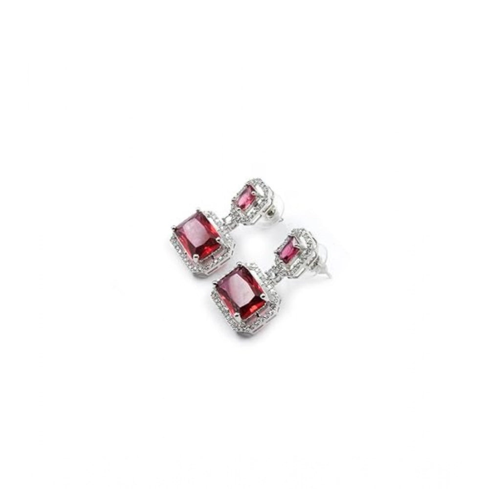 Classic Red Drop Earrings