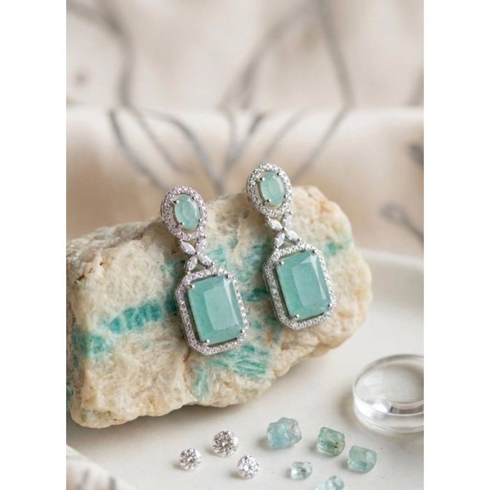Aqua Drop Earrings