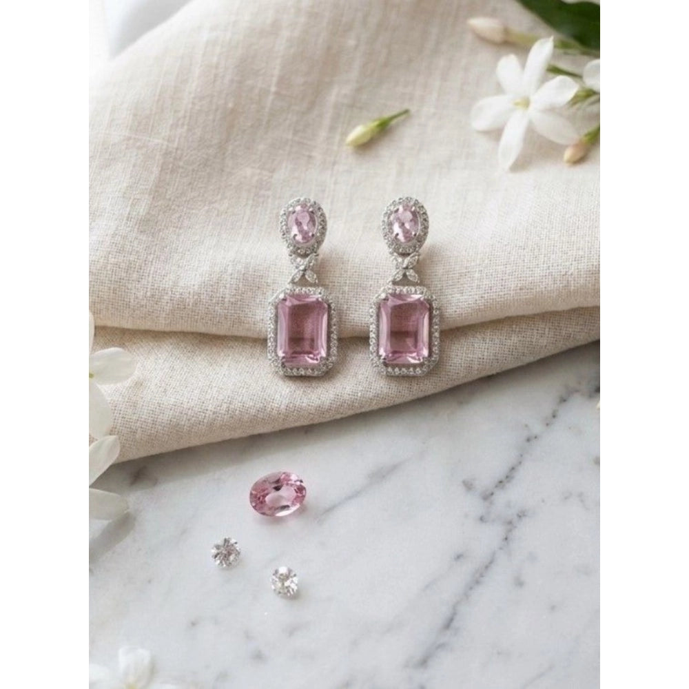 Blush Pink Drop Earrings