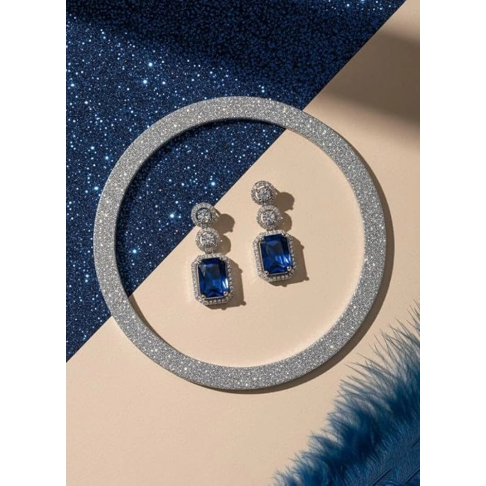 Saphire Blue Drop Earrings