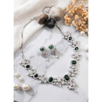 Emerald Drop Necklace Set