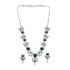 Emerald Drop Necklace Set
