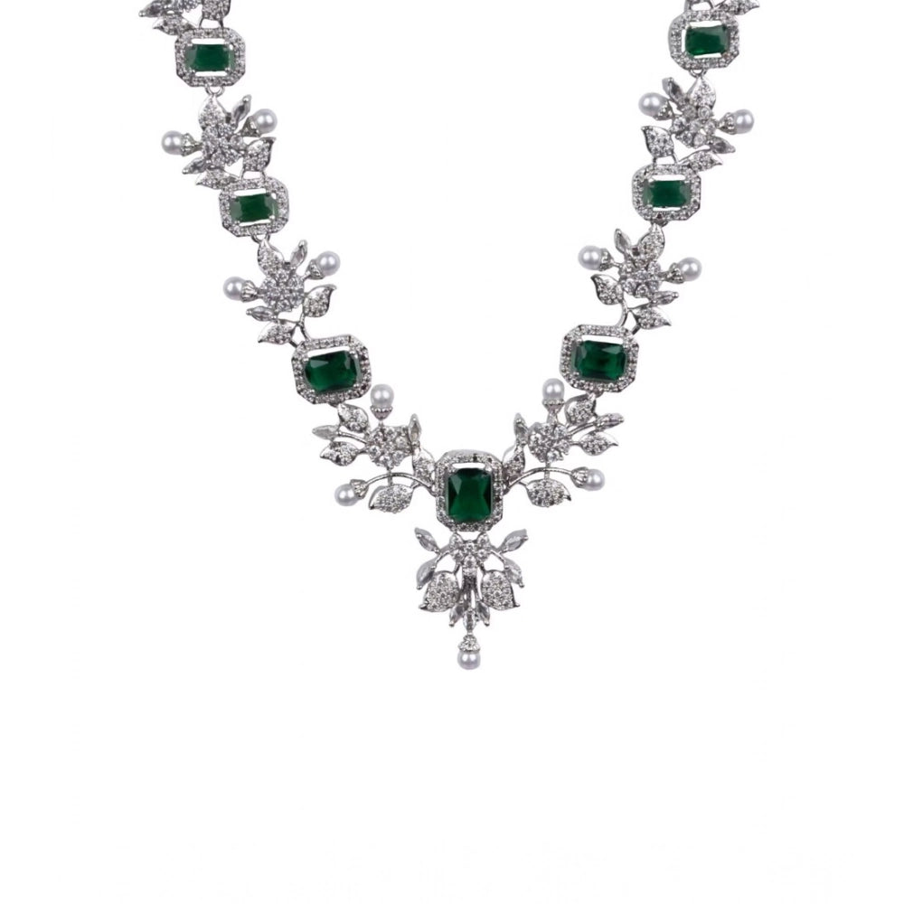 Emerald Drop Necklace Set
