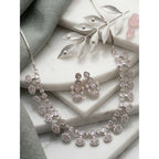 Flawless Crystal Halo Necklace Set