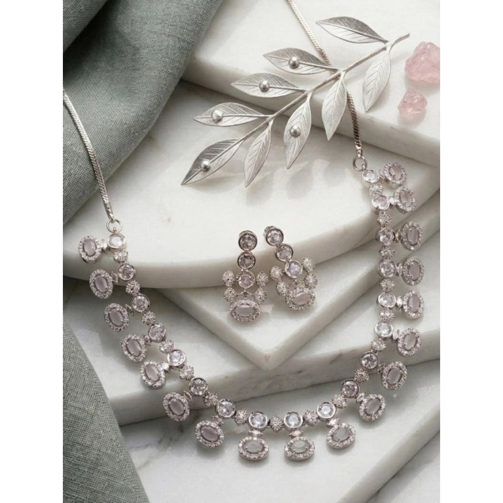 Flawless Crystal Halo Necklace Set