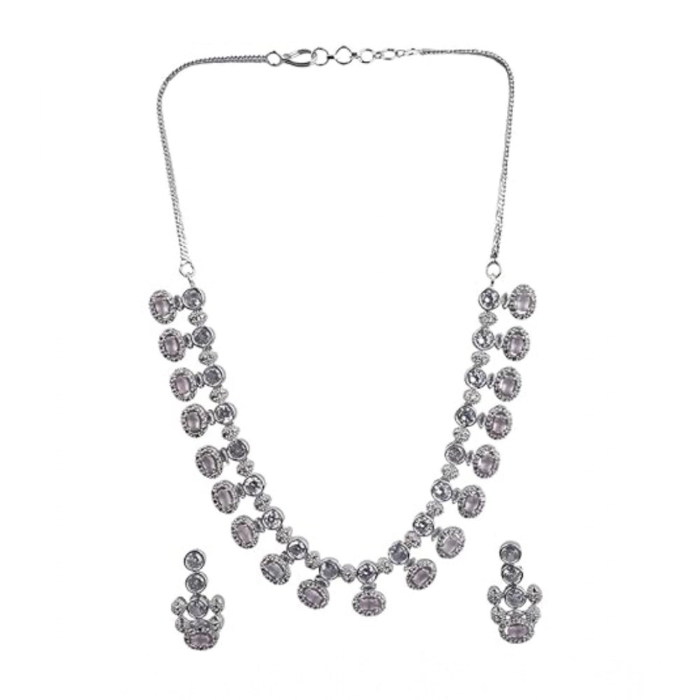 Flawless Crystal Halo Necklace Set