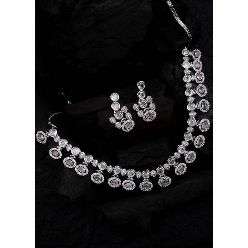 Flawless Crystal Halo Necklace Set