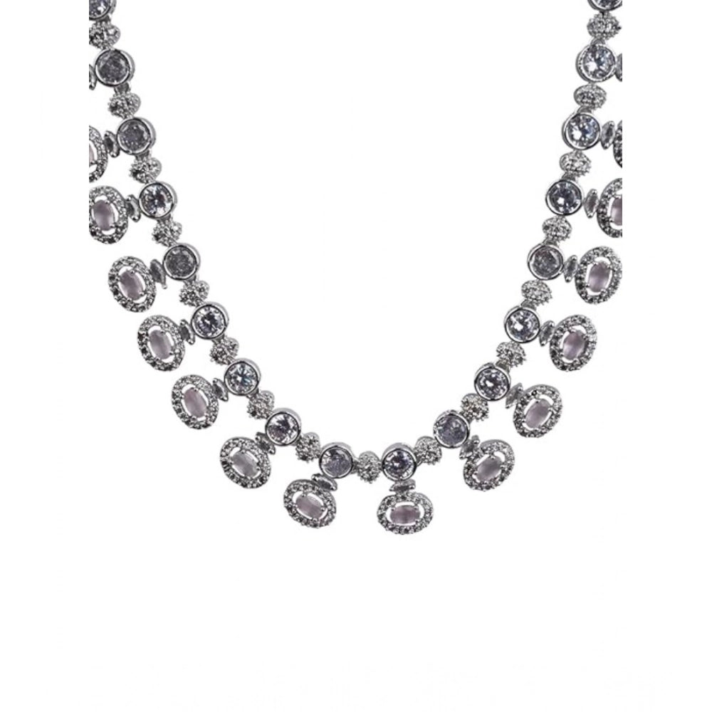 Flawless Crystal Halo Necklace Set